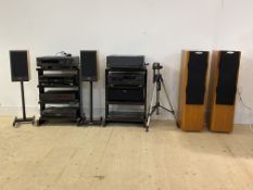 A collection of Hi-Fi separates, to include Pioneer, Yamaha, Videologic etc, together with a pair of