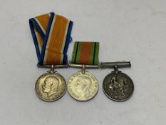 British War medal, 1914-19 (2). S-2339. Pte. J. REACH. GORDONS. M-318204. A.SGT. W.C. WATSON. A.S.C.