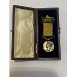 Original cased Victorian miniature Baltic Medal 1854. Nicely toned silver medal, swivel suspender,