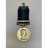 General Service Medal 1918-62. Royal Scots, clasp Near East (23266488 PTE. G. FORBES R.S.)