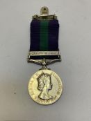 General Service Medal 1918-62. Royal Scots, clasp Near East (23266488 PTE. G. FORBES R.S.)