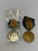 WWI pair, British War Medal & Victory Medal (29577 GNR J. REDMOND R.A.) Suspension loose
