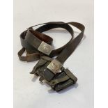 WWII German belts etc.. WWII steel buckled infantry belt. RAD belt and buckle (de-Nazified).