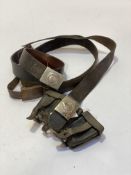 WWII German belts etc.. WWII steel buckled infantry belt. RAD belt and buckle (de-Nazified).