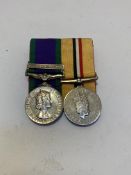 GSM & IRAQ pair General Service Medal 1962-2007 clasp Northern Ireland, Iraq Medal (25119698 PTE. T.