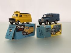 Corgi Toys, a number 351 Land Rover R.A.F. vehicle die cast model, in original box, together with