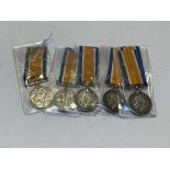 British War Medal 1914-19 (5) (1 3736 PTE J.BARKER M.G.C., S4-058880 SGT. R.A. REID. A.S.C. 163080