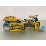 Corgi Toys, A number 475 Citroen safari Olympic winter sports die cast model, complete with skier,