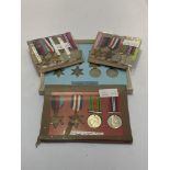 WWII Medal Groups (4) 1939-45 Star, F& G Defence and War Medal (CAPTAIN J. BUSH MC. PARA REGT).