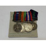 WWII Canadian Group, Defence Medal (Sil), War Medal (Sil) Canadian Volunteer Service Medal