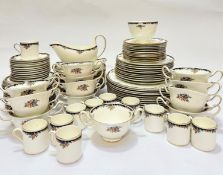 A ninety six piece Wedgwood "Osborne"pattern bone china part dinner service, including a sugar bowl,