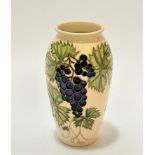 A Moorcroft Collectors Club grapevine patterned ovoid vase, impressed mark verso and signed WM, (