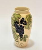 A Moorcroft Collectors Club grapevine patterned ovoid vase, impressed mark verso and signed WM, (