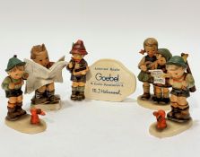 A Hummel pottery group Close Harmony (13.5cm x 8cm), a Goebel Hummel figure, authorised retailer