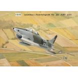 Aeronautical Interest Howie, Leichtbau - Feuerleitgerat fur die Fiat G921, watercolour, signed lower