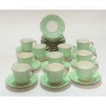 An Imperial Crown China thirty four part tea set, comprising of 10 tea cups, 12 side plates and 12