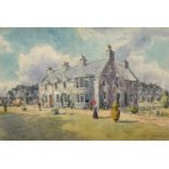 D Small, Stob Cross House Glasgow, watercolour, signed bottom left, gilt glazed frame, (23cm x 34.