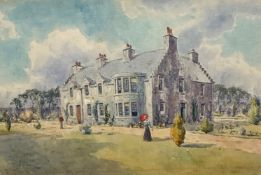 D Small, Stob Cross House Glasgow, watercolour, signed bottom left, gilt glazed frame, (23cm x 34.