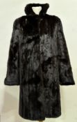 A 1960's/ 70's Arnold Seftor & Son Edinburgh lady's dark mink 3/4 length jacket with collar and