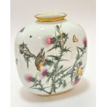 A Rosenthal Classic Rose Collection John James Audubon 1785-1851 Birds of America ovoid vase with