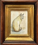 Ann Crawford, Greypoint, watercolour, signed with initials and inscribed verso, mahogany gilt glazed