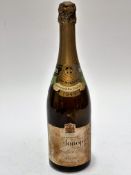 A bottle of 1945 Heidsieck & Co of Rheims Champagne Dry Monopole, label is slight worn, complete