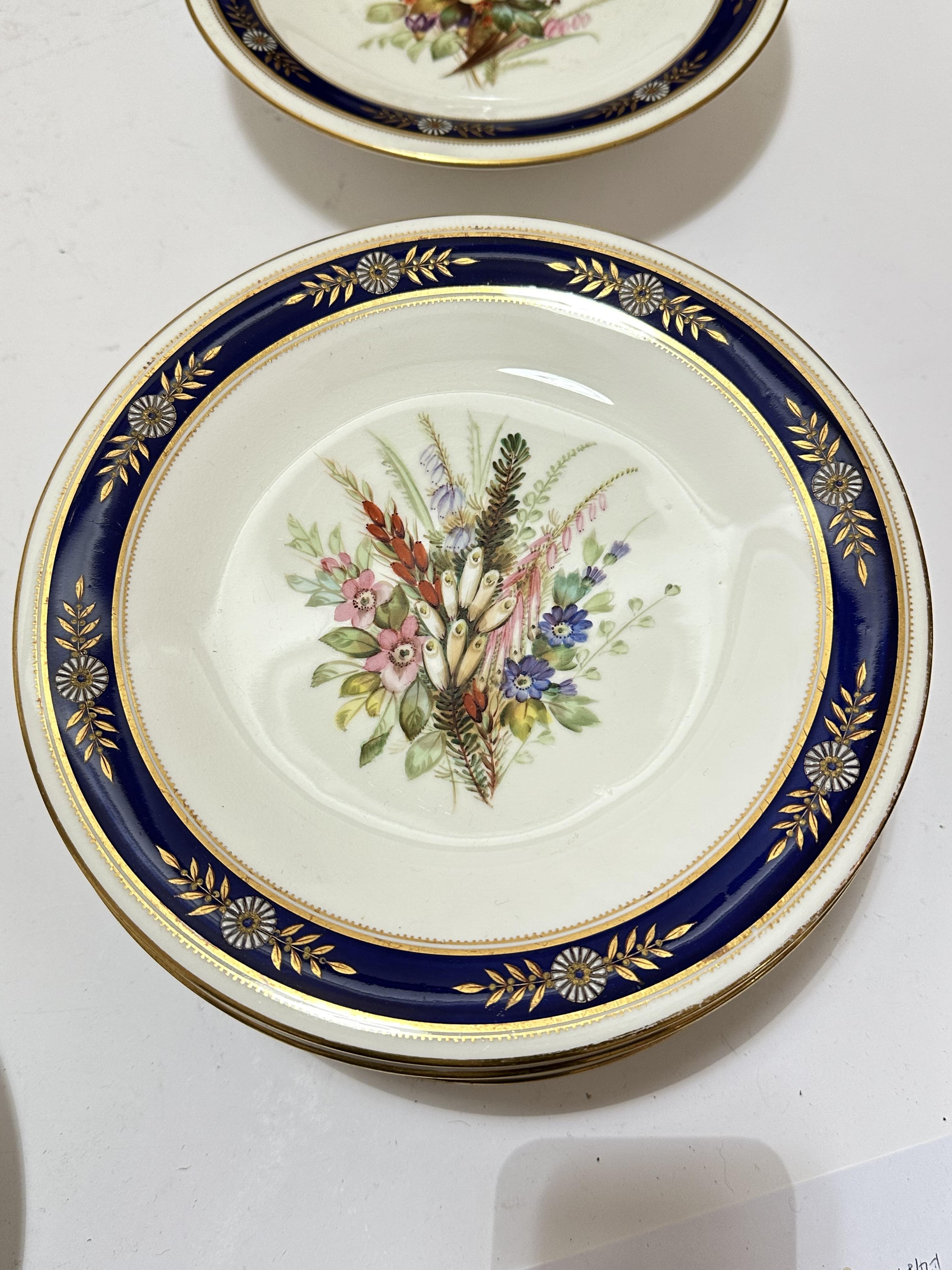An Edwardian Royal Worcester nineteen piece dessert service including three stands, (5cm x 23cm) and - Image 10 of 29