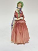 A Royal Doulton china figure Gillian, HN1670, (h 20cm x 11cm x 9cm) decorated with polychrome