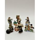 A Hummel pottery German figure, The Little Shepherd (h 15cm x 10cm) shows no signs of damage or