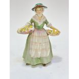 A Royal Doulton china figure Daffy Down Dilly, KW820 (?) (21cm x 16cm x 11cm)shows no signs of