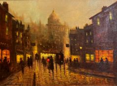 Donald Stockton Smith, (British) A View Looking Towards the Sacre Coeur, oil on canvas in