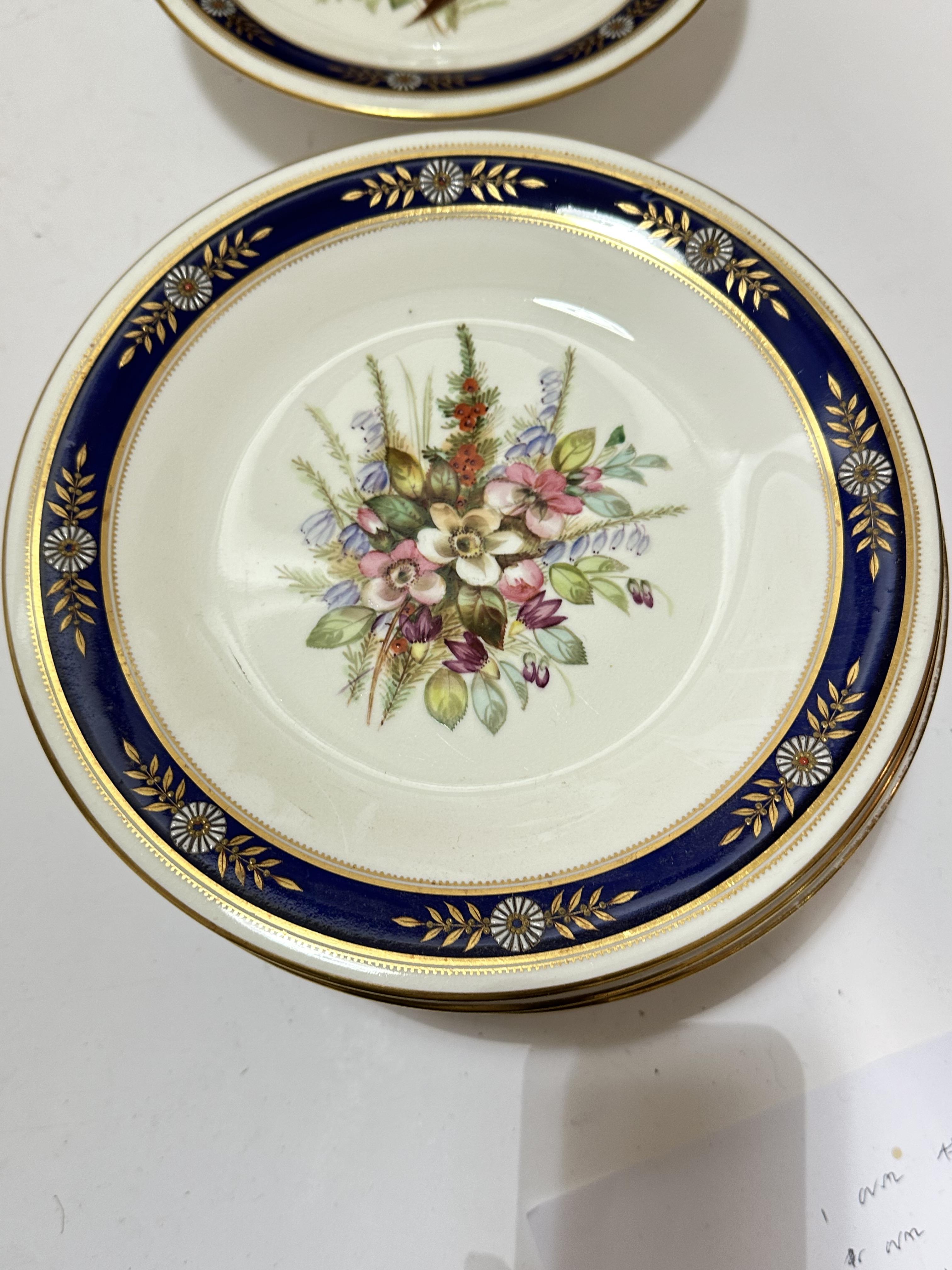 An Edwardian Royal Worcester nineteen piece dessert service including three stands, (5cm x 23cm) and - Image 12 of 29