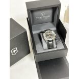 A gent's Victorinox Allianxs chronograph style wristwatch with digital and manual displays and