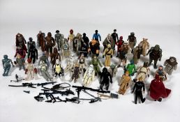 A collection of approximately 42 Star Wars 1977/78/80/82 and '83 figures including Luke Skywalker,