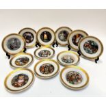 A set of 1975 Danish Royal Copenhagen Hans Christian Andersen plates complete with original