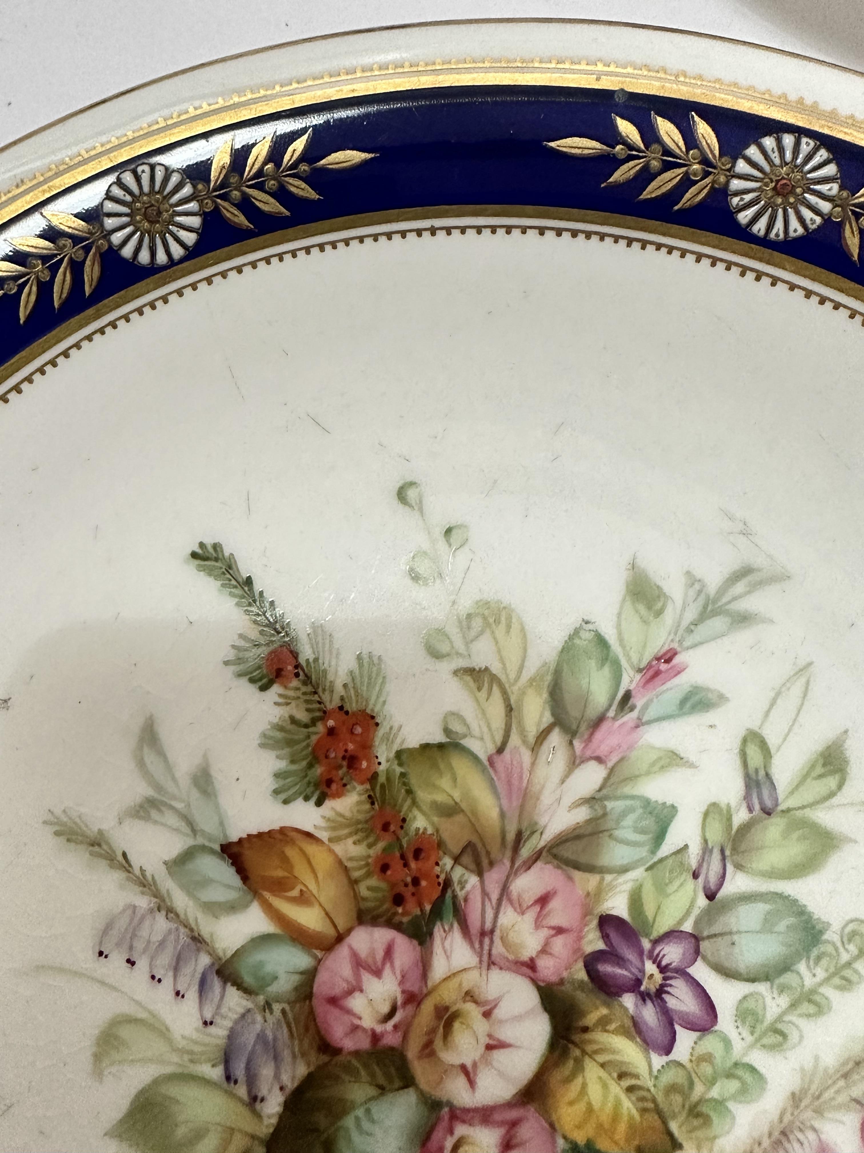 An Edwardian Royal Worcester nineteen piece dessert service including three stands, (5cm x 23cm) and - Image 27 of 29