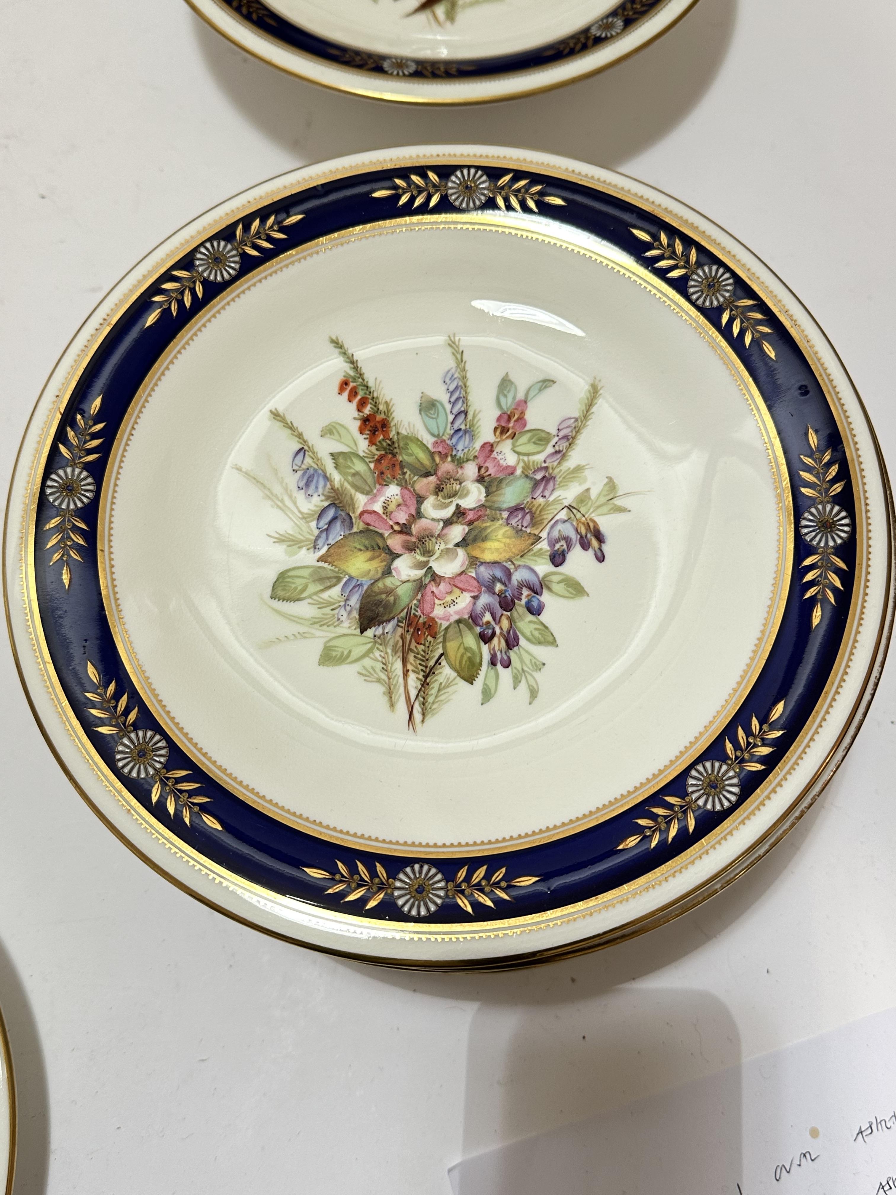 An Edwardian Royal Worcester nineteen piece dessert service including three stands, (5cm x 23cm) and - Image 11 of 29