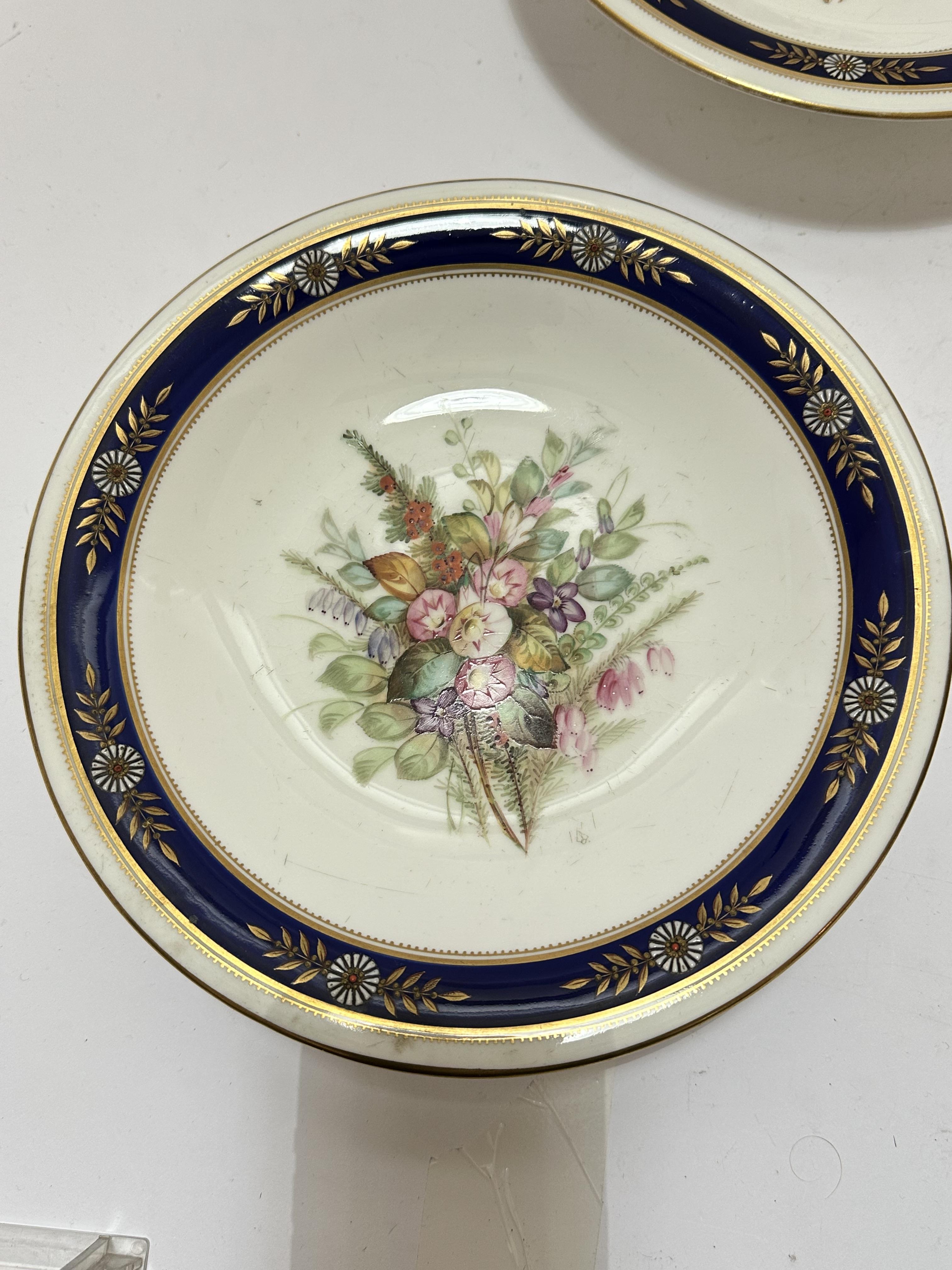An Edwardian Royal Worcester nineteen piece dessert service including three stands, (5cm x 23cm) and - Image 24 of 29