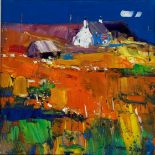 •John Lowrie Morrison (Jolomo) O.B.E. (Scottish, b. 1948), "Autumn Field, Isle of Mull", signed