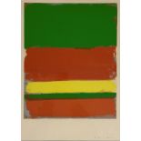 •Patrick Heron C.B.E. (British, 1920-99), Green, Red, Yellow and Orange, signed in pencil lower