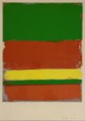 •Patrick Heron C.B.E. (British, 1920-99), Green, Red, Yellow and Orange, signed in pencil lower