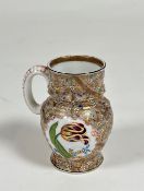 Fischer Vilmos, a Hungarian porcelain mug, late 19th century, moulded and painted with tulips