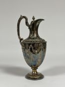 A good silver-plated ewer in the Adam Revival taste, c. 1900, Martin Hall & Co., of hipped