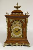 A Monumental German ting tang bracket clock by by Winterhalder & Hofmeier, early 20th century, the