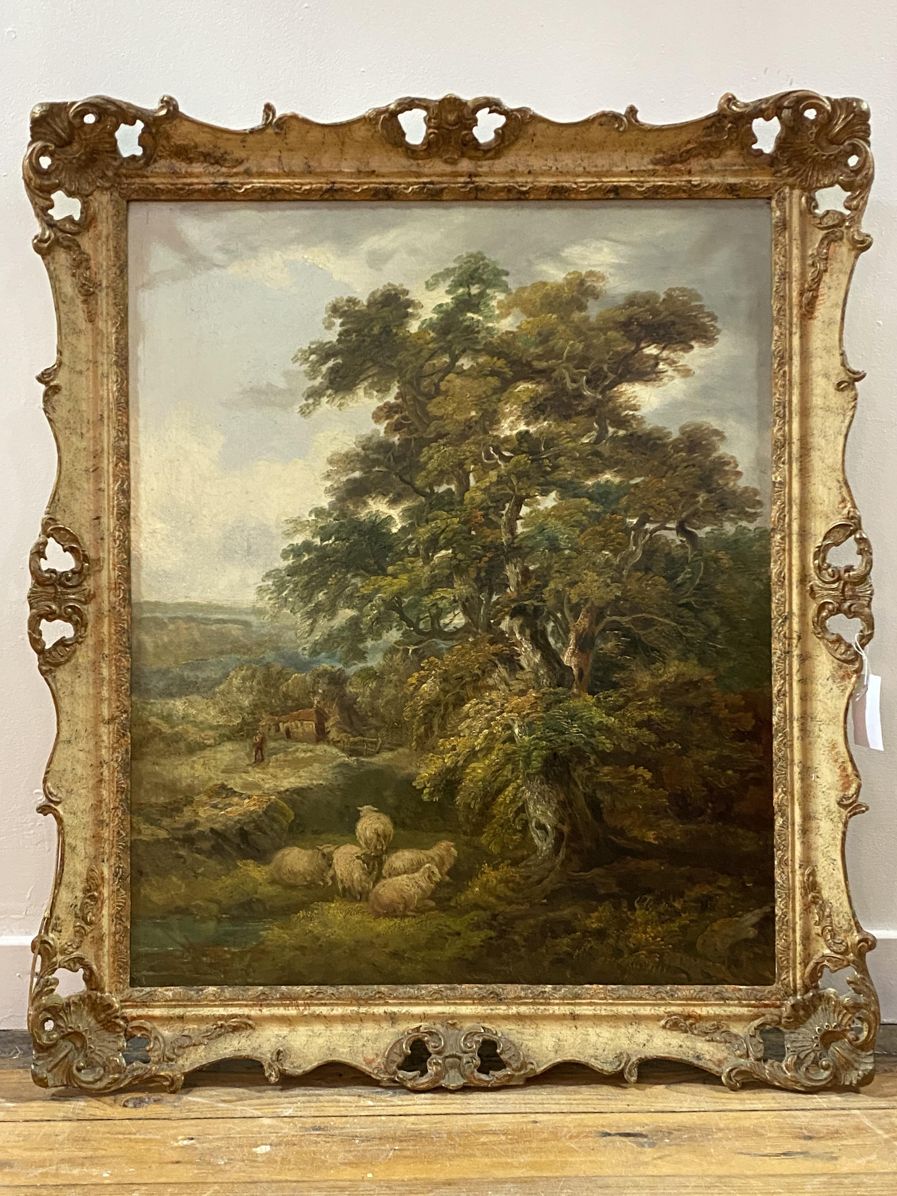 Horatio McCulloch R.S.A. (Scottish, 1805-1867), Sheep at Rest by an Ancient Tree, signed lower - Image 2 of 2