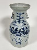 A late 18thc/early 19thc Chinese baluster vase with scene of two boys playing with balls and sticks,