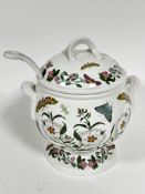 A Portmerion Pottery large soup tureen, cover and ladle (including handle: h.33cm d. to base: 18cm),