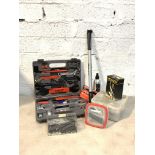 A Crivit sports bicycle tool kit, together with various other cycling accessories