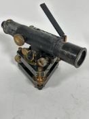 A Stanley of London adjustable gun sight in cast iron and brass and copper mounts with enamelled