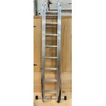 A Youngman Combi 100 aluminium combination ladder